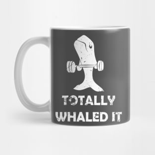 Motivational Exercising Whale Pun Mug